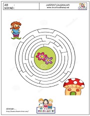 anaokulları için Labirent Bulmaca